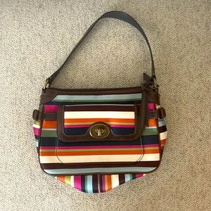Brand new multi color Coach handbag